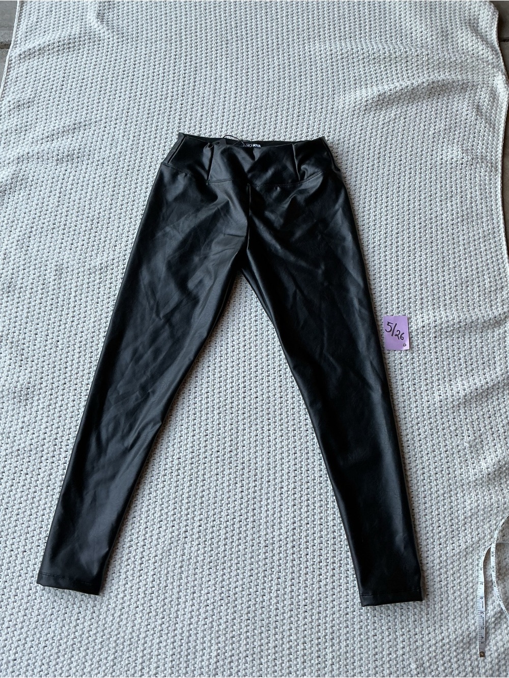 Fashion Nova Faux Leather Jeans - Black / New With Tags (leggings) - Picture 3 of 8